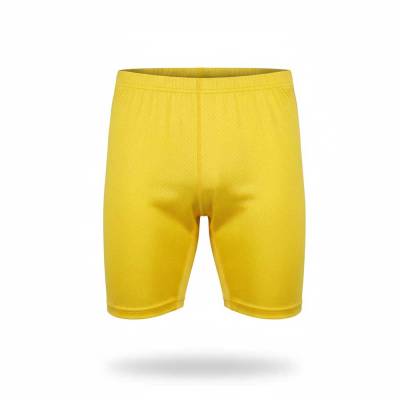 Athletic Yellow Compression Shorts Skinny Fit Lycra Blend Above Knee Gym Wear Manufacturers, Suppliers, Exporters in USA (United States)
