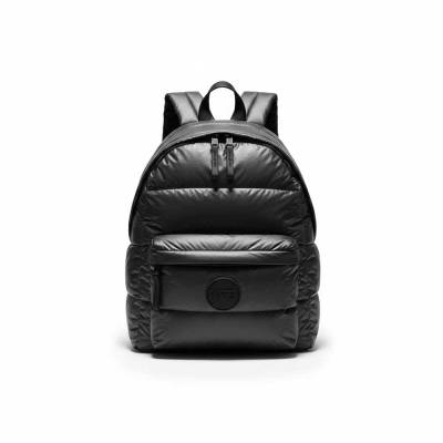 Black Backpack Quilted Ripstop Design Blended Fabric Easy Care Wipe Clean Manufacturers, Suppliers, Exporters in USA (United States)