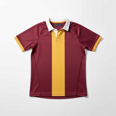 Collared Rugby Jersey with Single Vertical Stripe for Rugby and Casual Wear Manufacturers, Suppliers, Exporters in USA (United States)