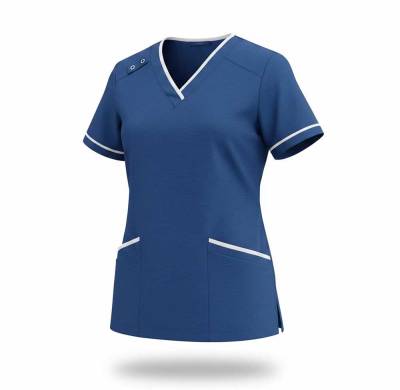 Doctor nurse medical clothing set with v neck cotton top and drawstring Manufacturers, Suppliers, Exporters in USA (United States)