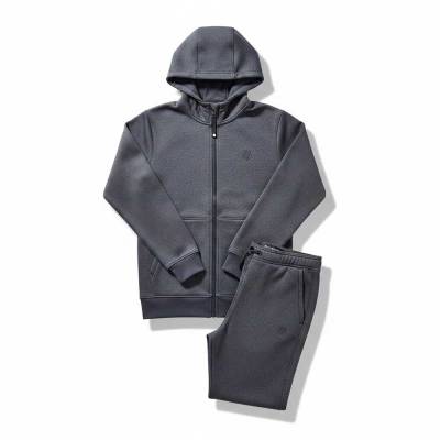 Gray Cotton Hooded Tracksuit Full Sleeve Regular Fit for Sports and Casual Wear Manufacturers, Suppliers, Exporters in USA (United States)