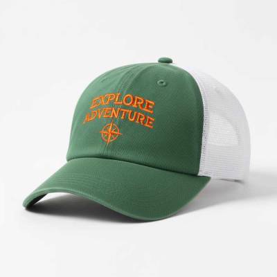 Green and White Promotional Caps Fabric Front Mesh Back Unisex Adjustable Manufacturers, Suppliers, Exporters in USA (United States)
