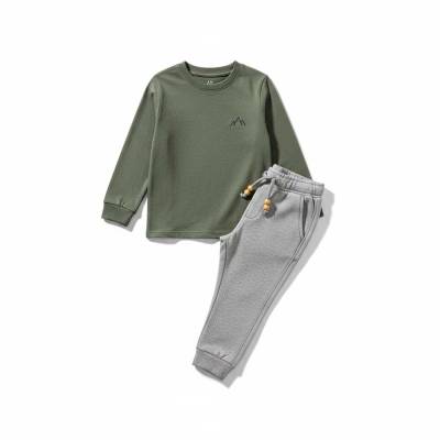 Kids Comfortable Wear Cotton Polyester Long Sleeve Top and Jogger Pants Set Manufacturers, Suppliers, Exporters in USA (United States)