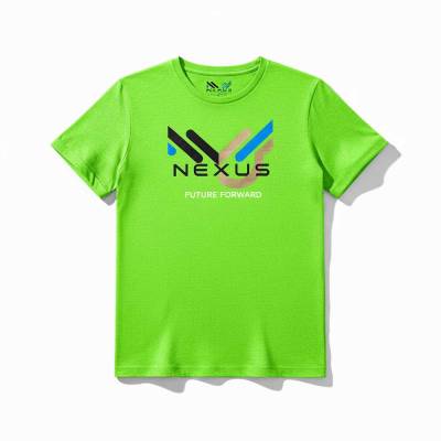 Lime Green Promotional T-Shirt Cotton Polyster Unisex Round Neck Half Sleeve Manufacturers, Suppliers, Exporters in USA (United States)