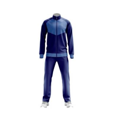Men Blue Sports Tracksuit Polyester Full Sleeve Lightweight Durable Manufacturers, Suppliers, Exporters in USA (United States)