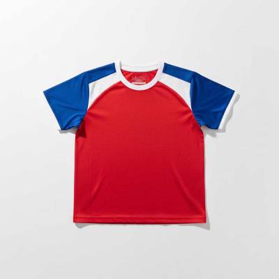 Men Red and Blue Polyester Sports T-Shirt for Gym and Training Manufacturers, Suppliers, Exporters in USA (United States)
