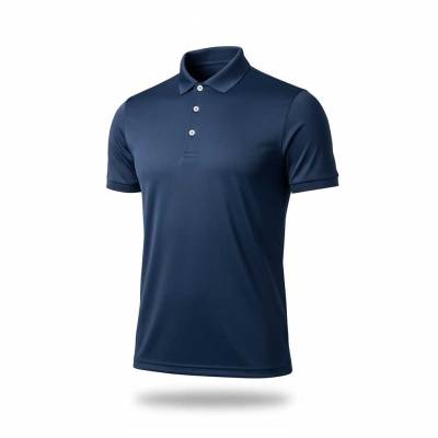Navy blue polo shirt for men polyester fabric classic fit short sleeve Manufacturers, Suppliers, Exporters in USA (United States)