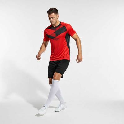 Premium Quality Men Red and Black Soccer Jersey for Training Match Sportswear Manufacturers, Suppliers, Exporters in USA (United States)