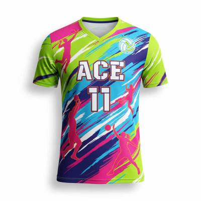 Unisex Volleyball Sports Jersey Sublimation Print Lightweight Breathable Fabric Manufacturers, Suppliers, Exporters in USA (United States)