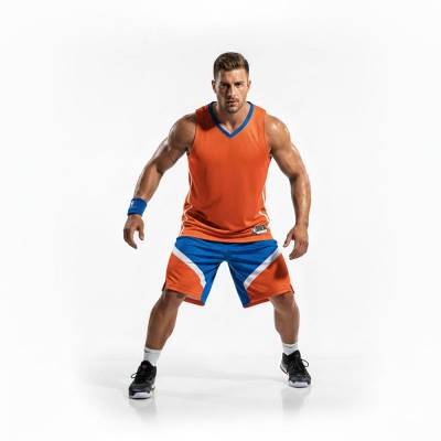 Vibrant Orange Polyester Basketball Jersey with Athletic Fit Jersey and Mid Thigh Manufacturers, Suppliers, Exporters in USA (United States)
