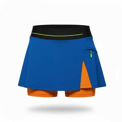 Women Tennis Skirt in Blue Polyester Spandex with Athletic Fit for Sports Wear Manufacturers, Suppliers, Exporters in USA (United States)